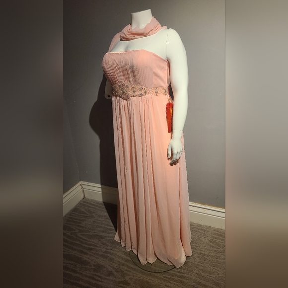 Blush Strapless Formal Dress (Size 18) - Picture 2 of 4